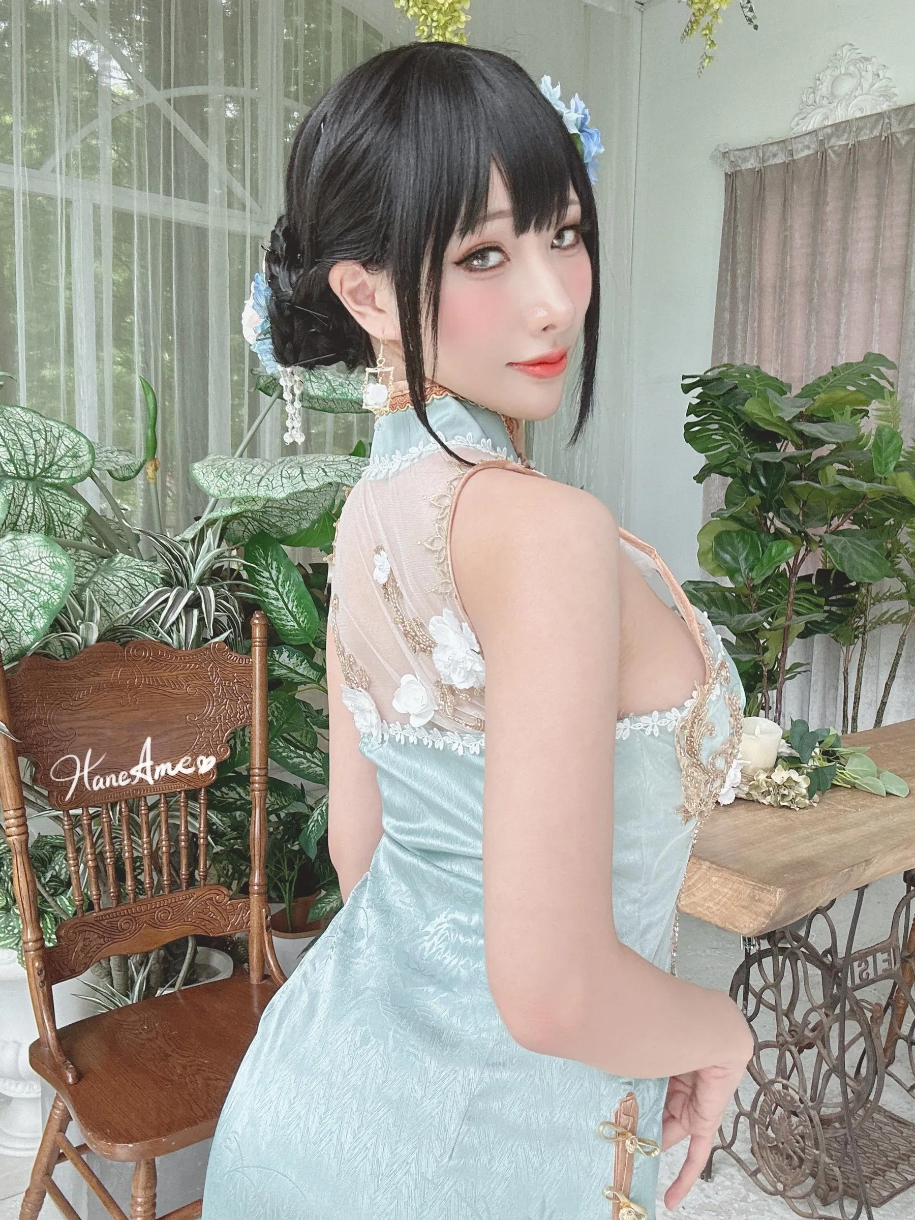 雨波_HaneAme – NO.192.2023年06月新品订阅4套视频-Original Jade Qipao [32P]插图1